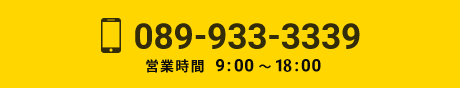 089-933-3339 営業時間9:00 〜 18:00